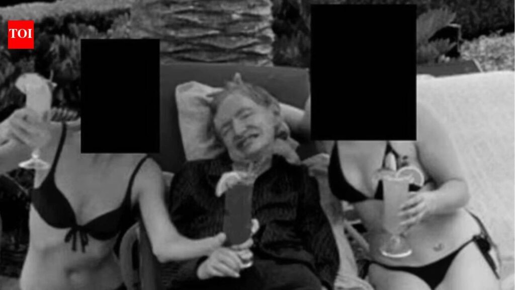 Stephen Hawking pictured with women in newly released Jeffrey Epstein files by US Department of Justice