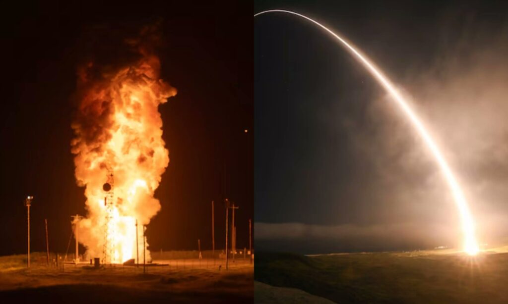 Strategic signaling: U.S. test-fires ICBM from California coast while Pete Hegseth acknowledges ongoing Iranian missile threats to American forces
