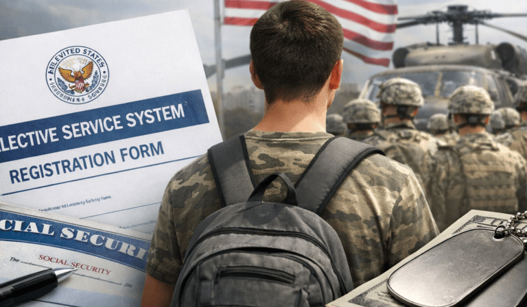 Young, eligible men will be automatically registered for the military draft pool starting in December as part of a measure tucked into the annual defense policy bill Congress signed into law late last year.